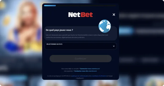 NetBet inscription