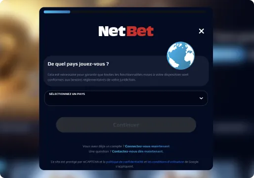 NetBet inscription